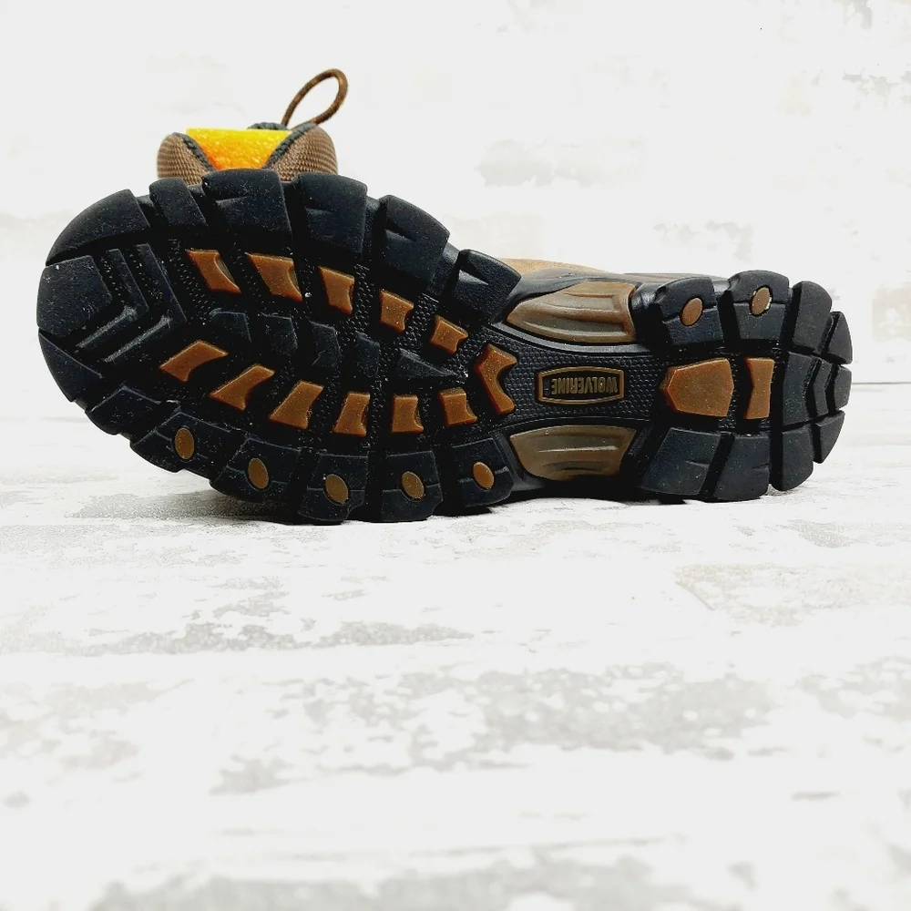 Wolverine Brown Leather Lace Up Hiking/ Work Boots W233